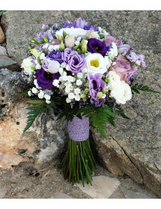 Ramo novia tonos malva
